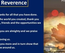 Prayer   Reverence