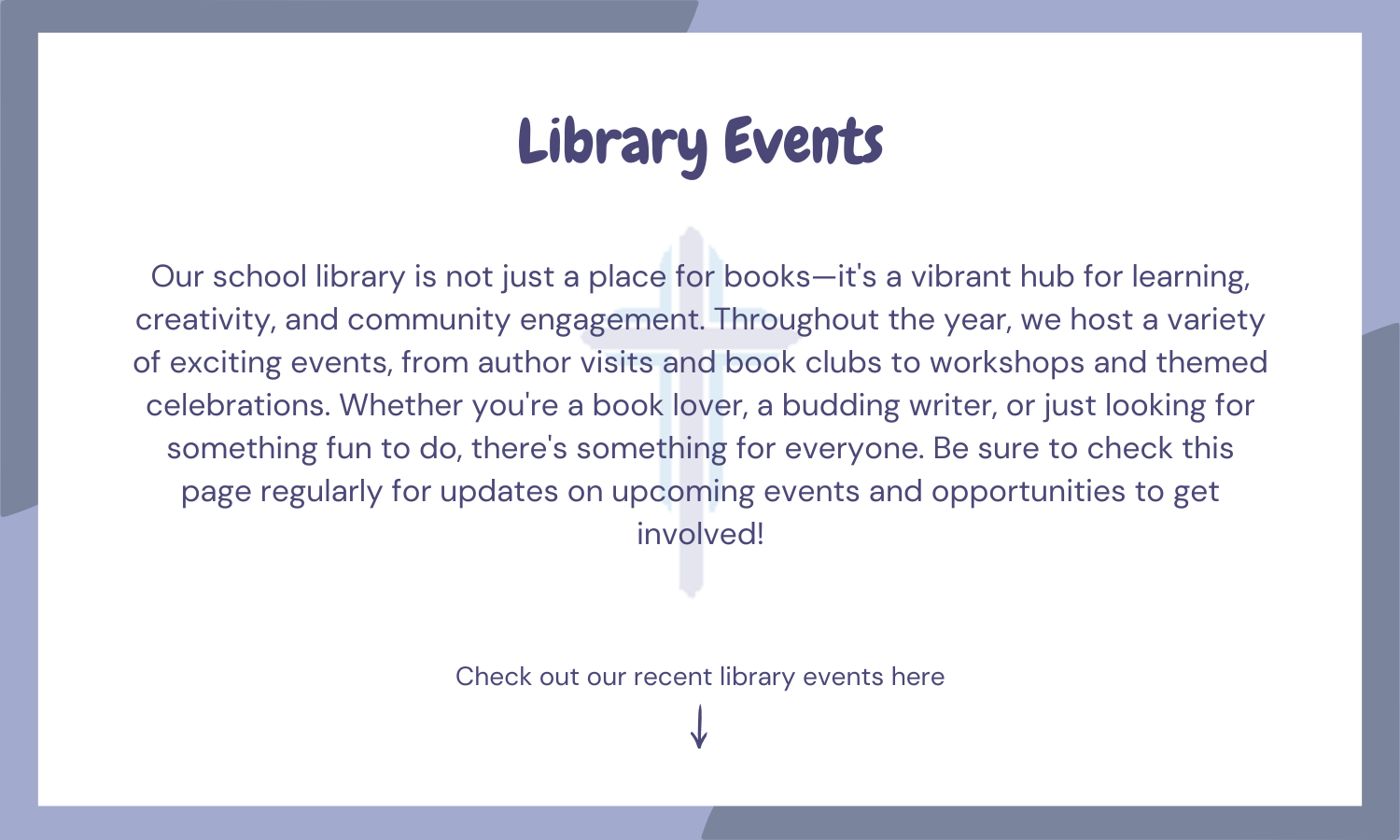 Library Events Intro