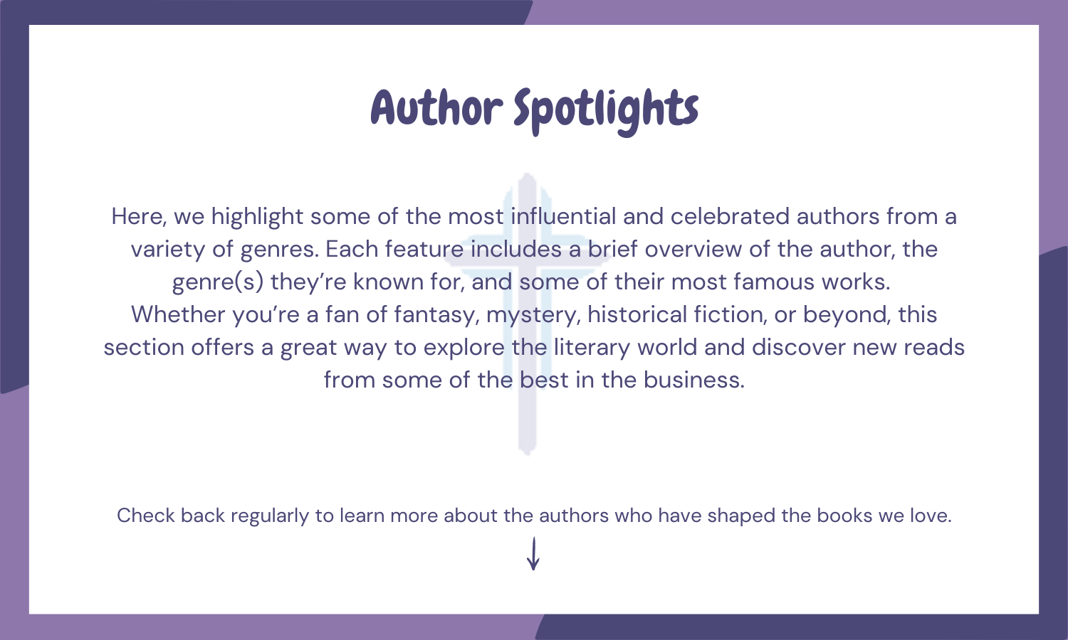 Author Spotlights Intro